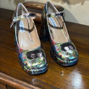 Steve Madden Vibrant Metallic Mary Jane Heels size 7